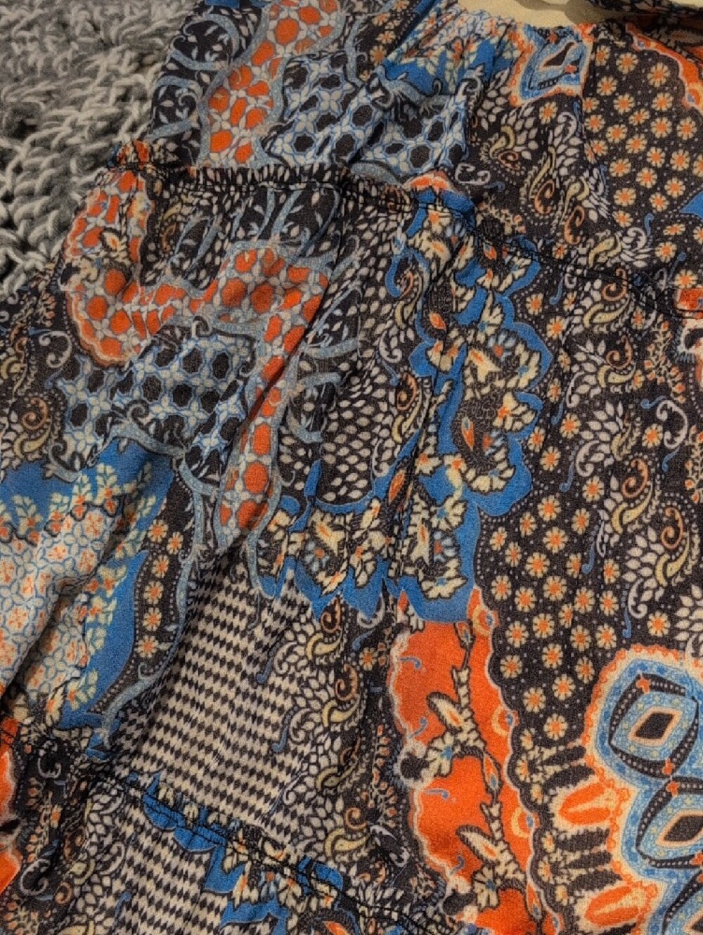 433 - Boho Paisley Maxi Dress | Flowy | Festival Cottagecore Vibes - Picture 9 of 12